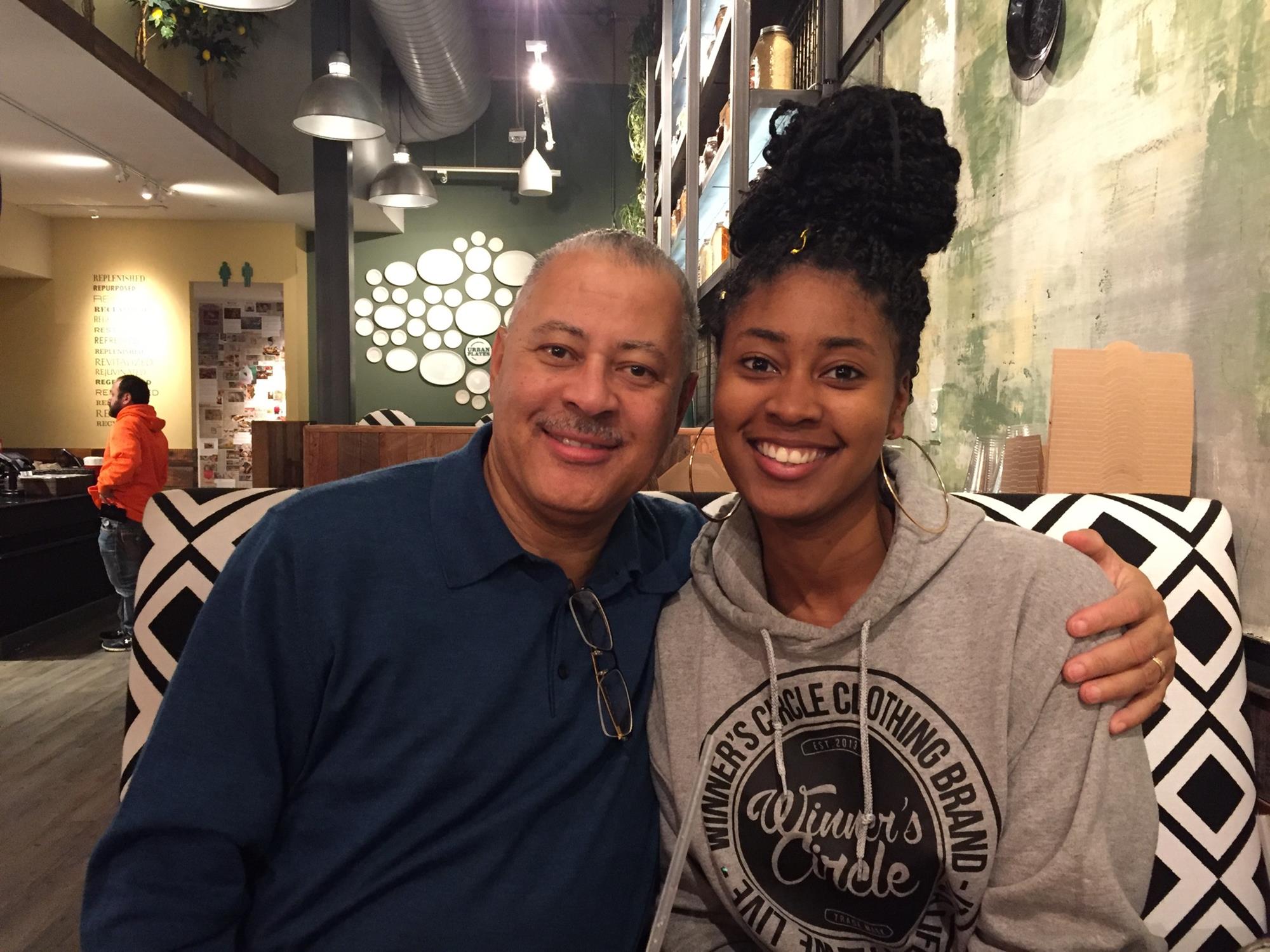 Goings with his daughter, Shannen.